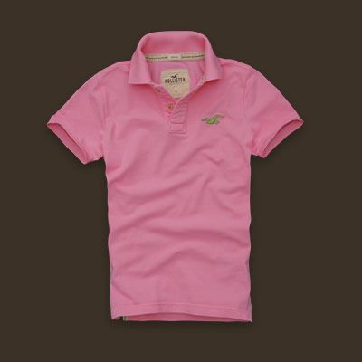 Camisa Polo Hollister 04  Rosa